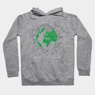 Sketchy earth day Hoodie